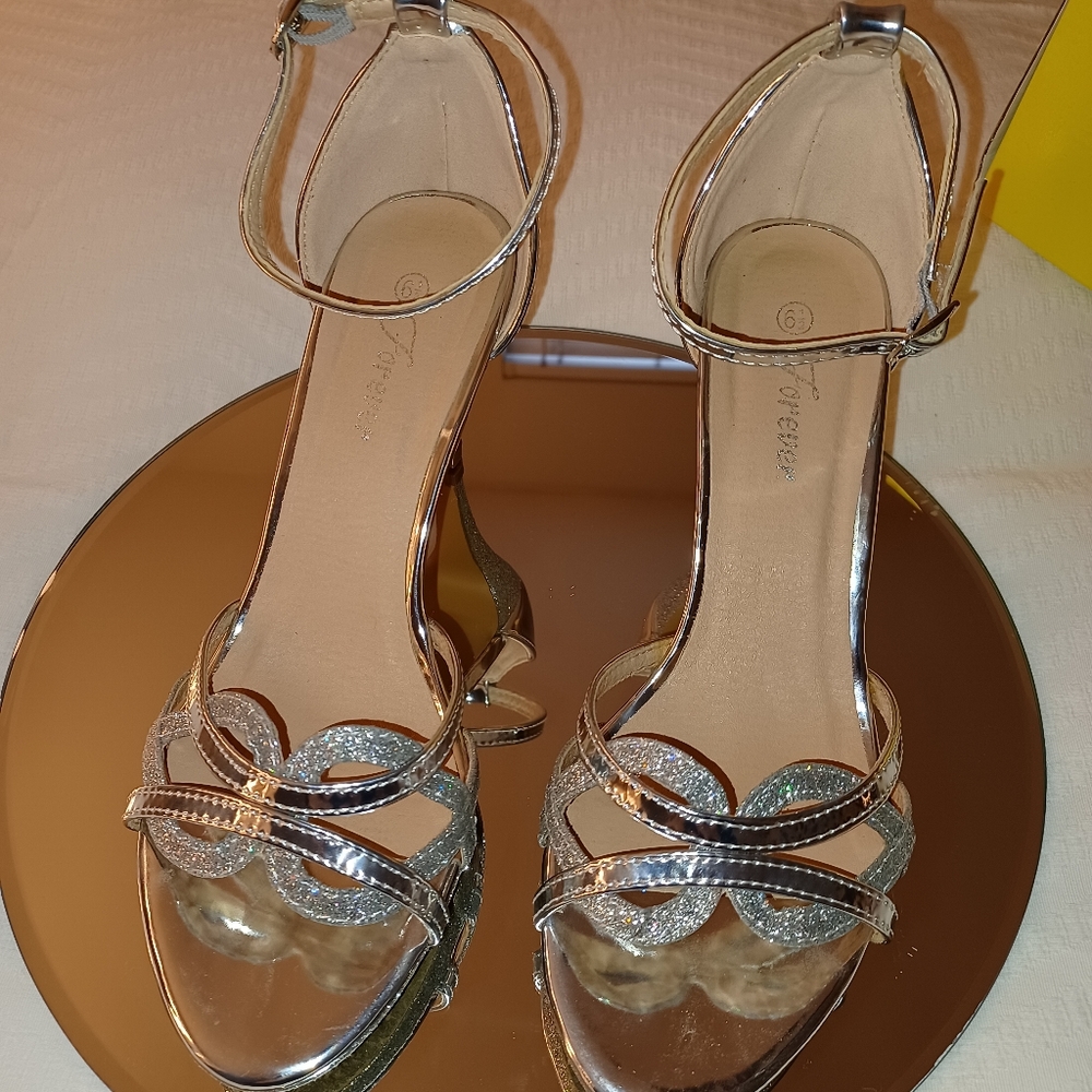 Silver heels